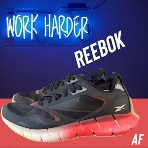 REEBOK ZIG KINETICA HORIZON WOMENS RUNNING SHOE BLACK RED